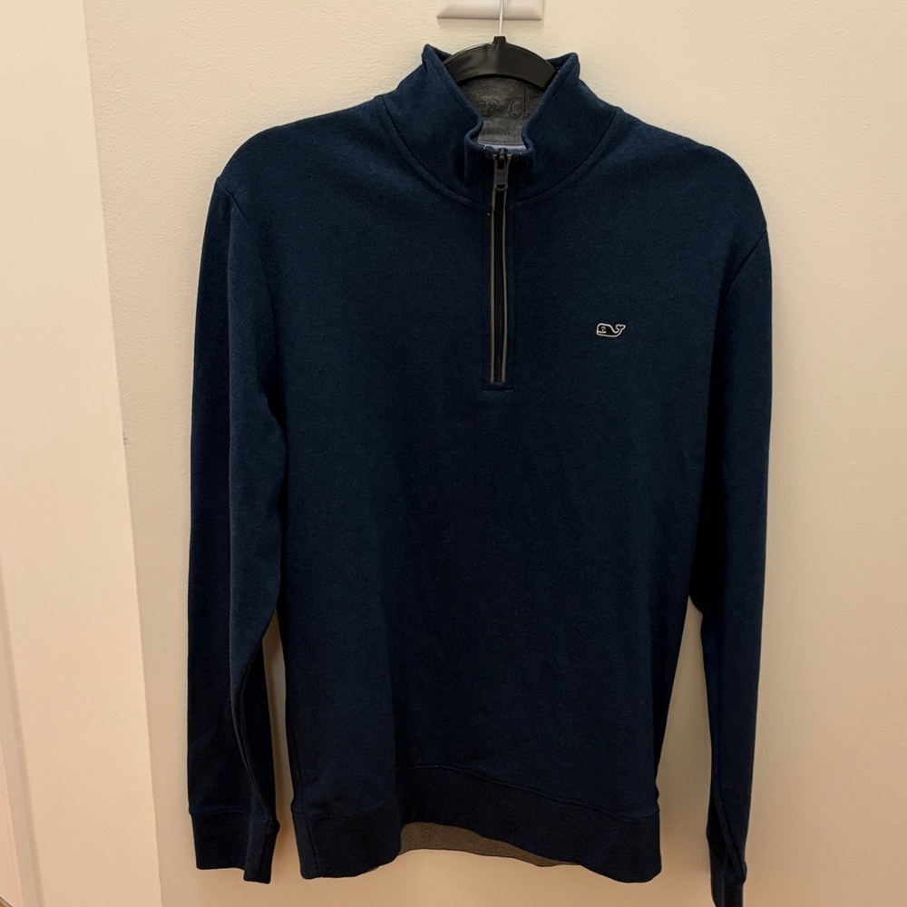 Vineyard Vines Men's Navy Jersey 1/4 Zip New Lindenhurst